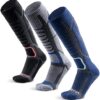 WEIERYA Merino Wool Ski Socks 2/3 Pairs Pack for Skiing, Snowboarding, Outdoor Sports Performance Socks