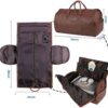 seyfocnia Convertible Travel Garment Bag,Carry on Garment Duffel Bag for Men Women - 2 in 1 Hanging Suitcase Suit Business Travel Bag - Image 2