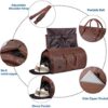 seyfocnia Convertible Travel Garment Bag,Carry on Garment Duffel Bag for Men Women - 2 in 1 Hanging Suitcase Suit Business Travel Bag - Image 3