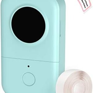 Phomemo D30 Label Maker Machine with Tape, Portable Bluetooth Printer, Small Smart Phone Handheld Sticker Mini Labeler Multiple Templates Font Icon Easy to Use Inkless Rechargeable F Office Home