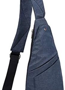 TOLOG Sling Bag Anti-Thief Crossbody Personal Pocket Bag Lightweight Chest Shoulder Backpack for Travel Hiking (Dark Grey)