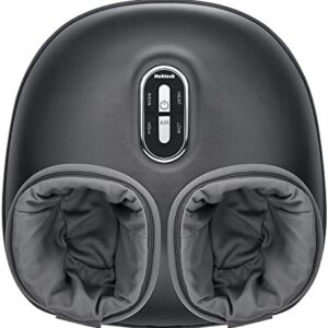 Nekteck Shiatsu Foot Massager Machine with Soothing Heat, Deep Kneading Therapy, Air Compression, Improve Blood Circulation and Foot Wellness,Relax for Home or Office Use(Gray)