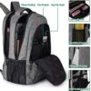 Matein Travel Laptop Backpack, Business Anti Theft Slim Durable Laptops Backpack with USB Charging Port, Water Resistant College School Computer Bag Gifts for Men & Women Fits 15.6 Inch Notebook, Grey - Image 3