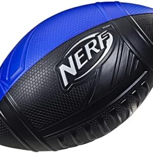 NERF Pro Grip Football, Blue, Classic Foam Ball, Easy to Catch & Throw, Sports Toys, or Stocking Stuffers for Kids