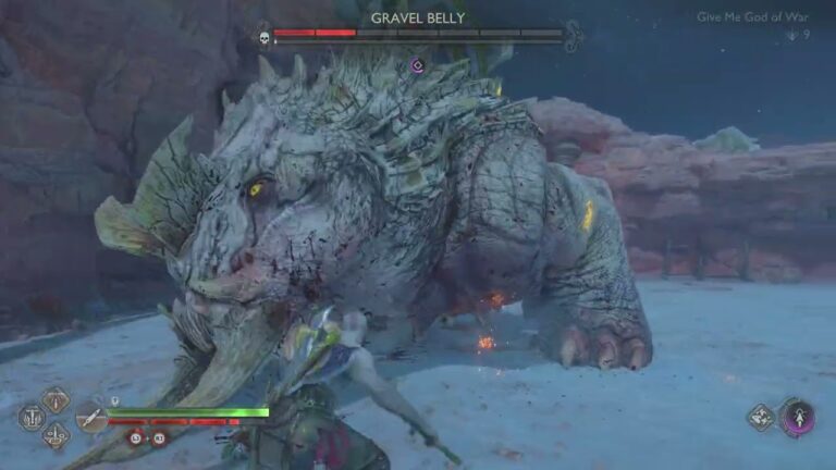 God of War Ragnarök Gravel Belly (Alfheim) – Sparta Build: All Burdens, GMGOW, NG+ (PS5)